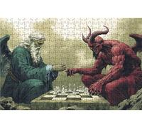 Puzzle 4000 Pieces, Puzzle Adultes 4000 Pièces DéMon, Puzzles Classiques Bois 90x140 CM Ange, Exquisite Papierboxverpackung, Tragbarer Netzbeutel Geeignet für Die ganze Familie Cadeau Femme RXPT-4834