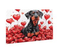 Puzzle 4000 Pièces Puzzle en Bois DIY Amour Chien Jeu De l'art Décoration Cadeau Unique pour la Décoration de la Maison, Puzzles Familial, Parfait pour Les Soirées de Jeu,Activité Familiale fr0-1017