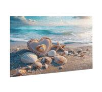 Puzzle 4000 Pièces Puzzle en Bois DIY Amour Coquillage EU De l'art Décoration Cadeau Unique Décoration Maison, Puzzles Familial, Parfait Les Soirées de Jeu,Activité Familiale Parfaite K0F-427