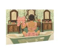 Puzzle 4000 Pièces Puzzle en Bois DIY Femmes Salle De Bain Jeu De l'art Décoration Cadeau Unique pour la Décoration de la Maison, Puzzles Familial, Parfait Les Soirées Jeu,Activité Familiale fr0-305