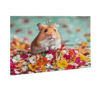 Puzzle 4000 Pièces Puzzle en Bois DIY Fleurs Cobaye Jeu De l'art Décoration Cadeau Unique pour la Décoration Maison, Puzzles Familial, Parfait pour Les Soirées de Jeu,Activité Familiale fr0-1145