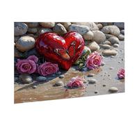 Puzzle 4000 Pièces Puzzle en Bois DIY La Plage Amour Jeu De l'art Décoration Cadeau Unique pour la Décoration de la Maison, Puzzles Familial, Parfait pour Les Soirées Jeu,Activité Familiale fr0-1008