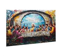 Puzzle 4000 Pièces Puzzle en Bois DIY Le Dernier Dîner Jeu De l'art Décoration Cadeau Unique pour la Décoration Maison, Puzzles Familial, Parfait pour Les Soirées Jeu,Activité Familiale fr0-48