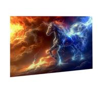 Puzzle 4000 Pièces Puzzle en Bois DIY Licorne Animal EU De l'art Décoration Cadeau Unique pour Décoration Maison, Puzzles Familial, Parfait pour Les Soirées de Jeu,Activité Familiale Parfaite K0F-409