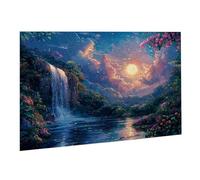Puzzle 4000 Pièces Puzzle en Bois DIY Paysage Lune EU De l'art Décoration Cadeau Unique pour Décoration Maison, Puzzles Familial, Parfait pour Les Soirées de Jeu,Activité Familiale Parfaite K0F-491