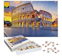 Puzzle 4000 Pièces Rome, Puzzle 4000 Pièces Adultes et Enfants, Puzzles Bois avec Une Boîte d'emballage Exquise, Jeu Éducatif Puzzles Colisée, Noël Decoration Maison, Cadeau Femme, Cadeau Homme H-142