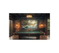 Puzzle 4000 Pieces Table de Billard Puzzle 4000 Pieces Adultes Paysage, DIY Bois Puzzles Adulte avec Boîte en Papier Coloré, Puzzles 90x140Cm pour Soulager Le Stress Decoration Murale LZPT-04520