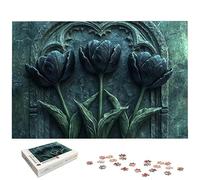 Puzzle 4000 Pièces Tulipe, Puzzle 4000 Pièces pour Adultes et Enfants à Partir de 14 Ans, Fleur Puzzles Bois avec Une Boîte d'emballage Exquise, Puzzles pour Décoration Murale, Cadeau Femme, -5580