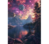 Puzzle 4000 Pièces, Vue De La PlanèTe Adultes Puzzle 4000, Jeu Éducatif Puzzles, Classique Jigsaw Puzzles, Défi Impossible, Jeu D'adresse pour Toute la Famille, Décoration de la Les Murs FNKL4-1059