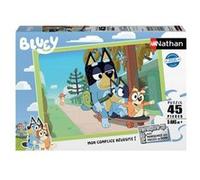 Nathan Puzzle Après-midi en famille – Bluey 45 pièces Bleu G