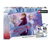 Nathan - Puzzle enfants - 45 pièces - L'amour de deux sœurs - Disney La Reine des Neiges 2 - Fille ou garçon dès 5 ans - Puzzle de qualité supérieure - Carton épais et résistant - Princesses - 86451