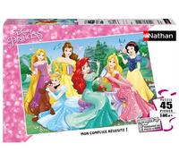 Puzzle 45 pièces Nathan Rencontre avec les princesses Disney