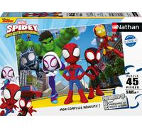 Puzzle 45 pièces Spidey et ses amis – Dessins animés et bandes dessinées – Nathan – À partir de 5 ans