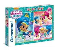 Puzzle 48 Pièces : 3 Puzzles - Shimmer & Shine, Clementoni G