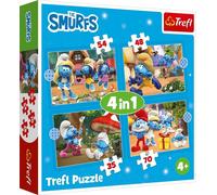 PUZZLE 4en1 Le Village des Schtroumpfs / Les Schtroumpfs 34656