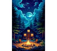 Puzzle 50 Pieces Adultes Cabane dans Jungle 35x25 cm, Examinez Les pièces, Découvrez Les Indices et Résolvez l'enquête, Puzzle Adulte 50 Pièces