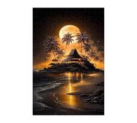Puzzle 50 Pieces Adultes Îles Lune, Défis Amusants Détente Créativité Puzzle Impossible, Puzzles pour Adultes 50 Pièces 35 x 25 cm