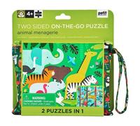 Puzzle 50 pièces double face - jungle