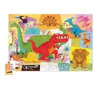 Puzzle - 50 pièces - Le monde des dinosaures - Dès 4 ans - Boîte en métal - Crocodile Creek