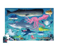 Puzzle - 50 pièces - Le récif des requins - Dès 4 ans - Boîte en métal - Crocodi
