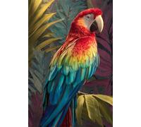 Puzzle 50 Pieces Perroquet, Jeu éducatif Défi Jouets Stimule Concentration et Imagination, Puzzle Adulte 50 Pièces 35 x 25 cm