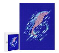 Puzzle 500 PCS Abstract Wild Whale Puzzles pour Adultes Jouets Anti-Stress Vacances À La Maison Tuer Le Temps Faire Travailler Le Cerveau 500 PCS