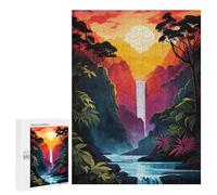 Puzzle 500 PCS Amazon Sunset Serenity Puzzles pour Adultes - Cadeau d'anniversaire - Jeu Difficile Et Stimulant - Cadeaux