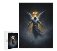 Puzzle 500 PCS Angel Wings Halo Art Print Puzzles pour Adultes - Cadeau d'anniversaire - Jeu Difficile Et Stimulant - Cadeaux