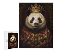 Puzzle 500 PCS Anthropomorphic King Panda Puzzles pour Adultes, Jouet, Décoration Murale, Cadeau d'anniversaire, Idéal pour Toute La Famille 500 PCS