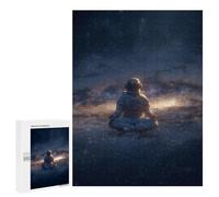 Puzzle 500 PCS Astronaut Floating in Space-5 Puzzles pour Adultes Améliorent La Mémoire Interaction Parent-Enfant Casse-tête Jeux De Société en Famille 500 PCS