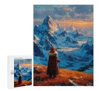 Puzzle 500 PCS At The Summit - Where Silence Touches The Sky Puzzles pour Adultes Jouets Anti-Stress Vacances À La Maison Tuer Le Temps Faire Travailler Le Cerveau 500 PCS