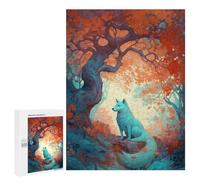 Puzzle 500 PCS Autumn Fox in Forest-3 Puzzles pour Adolescents - Anti-Stress - Défi Éducatif - Idée Cadeau Et Anniversaire Unique 500 PCS