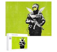 Puzzle 500 PCS Banksy Policeman Graffiti Puzzle Anti-Stress, Jouet Amusant Et Humoristique, Idéal en Cadeau pour Toute La Famille 500 PCS