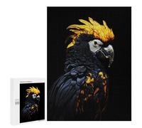 Puzzle 500 PCS Black and Gold Parrot Puzzles pour Adolescents Course De Vitesse Manuelle Activités Amusantes À La Maison Jeu Stimulant Et Jeu en Famille 500 PCS