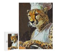 Puzzle 500 PCS Chef Leopard Puzzles pour Adultes, Jouet, Décoration Murale, Motif À Assembler, Idéal comme Cadeau pour Toute La Famille 500 PCS