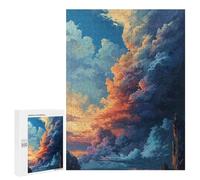 Puzzle 500 PCS Clouds at Sunset Puzzles pour Adultes - Cadeau d'anniversaire - Jeu Difficile Et Stimulant - Cadeaux