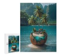 Puzzle 500 PCS Coconut Island Paradise Puzzles pour Adultes, Jouet, Décoration Murale, Cadeau d'anniversaire, Idéal pour Toute La Famille 500 PCS