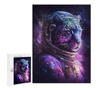 Puzzle 500 PCS Cosmic Leopard Astronaut-1 Puzzles pour Adultes Améliorent La Mémoire Interaction Parent-Enfant Casse-tête Jeux De Société en Famille 500 PCS