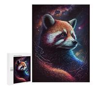 Puzzle 500 PCS Cosmic Red Panda Art Print-6 Puzzles pour Adolescents - Anti-Stress - Défi Éducatif - Idée Cadeau Et Anniversaire Unique 500 PCS