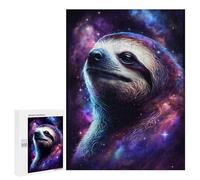 Puzzle 500 PCS Cosmic Sloth Portrait-18 Puzzles pour Adultes - Cadeau d'anniversaire - Jeu Difficile Et Stimulant - Cadeaux