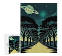 Puzzle 500 PCS Cosmic Tree-Lined Road to The Stars Puzzles pour Adultes Jouets Anti-Stress Vacances À La Maison Tuer Le Temps Faire Travailler Le Cerveau 500 PCS