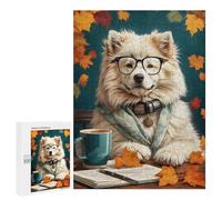 Puzzle 500 PCS Cute Samoyed Study Puzzles pour Adultes, Jouet, Décoration Murale, Motif À Assembler, Idéal comme Cadeau pour Toute La Famille 500 PCS