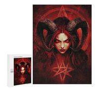 Puzzle 500 PCS Dark Fantasy Devil Art Print Puzzles pour Adultes - Cadeau d'anniversaire - Jeu Difficile Et Stimulant - Cadeaux