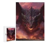 Puzzle 500 PCS Dragon's Fiery Roar Puzzles pour Adolescents - Anti-Stress - Défi Éducatif - Idée Cadeau Et Anniversaire Unique 500 PCS