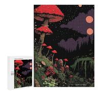 Puzzle 500 PCS Enchanted Mushroom Forest Puzzles pour Adolescents Course De Vitesse Manuelle Activités Amusantes À La Maison Jeu Stimulant Et Jeu en Famille 500 PCS
