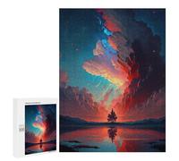 Puzzle 500 PCS Epic Red and Blue Sky Puzzles pour Adultes, Jouet, Décoration Murale, Cadeau d'anniversaire, Idéal pour Toute La Famille 500 PCS