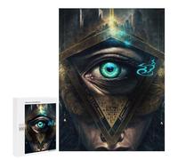 Puzzle 500 PCS Eye of The Pyramid Puzzles pour Adultes, Jouet, Décoration Murale, Cadeau d'anniversaire, Idéal pour Toute La Famille 500 PCS
