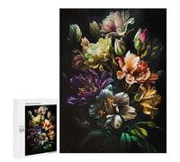 Puzzle 500 PCS Flower White Yellow Violet Puzzles pour Adultes, Jouet, Décoration Murale, Motif À Assembler, Idéal comme Cadeau pour Toute La Famille 500 PCS