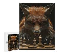 Puzzle 500 PCS Fox Chess Puzzles pour Adultes Jouets Anti-Stress Vacances À La Maison Tuer Le Temps Faire Travailler Le Cerveau 500 PCS