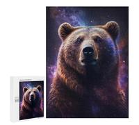 Puzzle 500 PCS Galactic Bear Portrait Puzzles pour Adolescents Course De Vitesse Manuelle Activités Amusantes À La Maison Jeu Stimulant Et Jeu en Famille 500 PCS